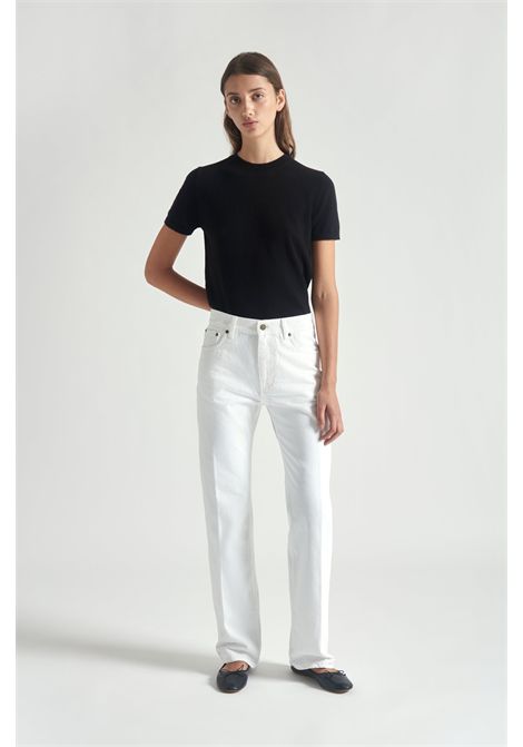 Grifoni Jeans Revel in Denim di Cotone Bianco Donna GRIFONI | Pantalone | G1AC0106OFF WHITE
